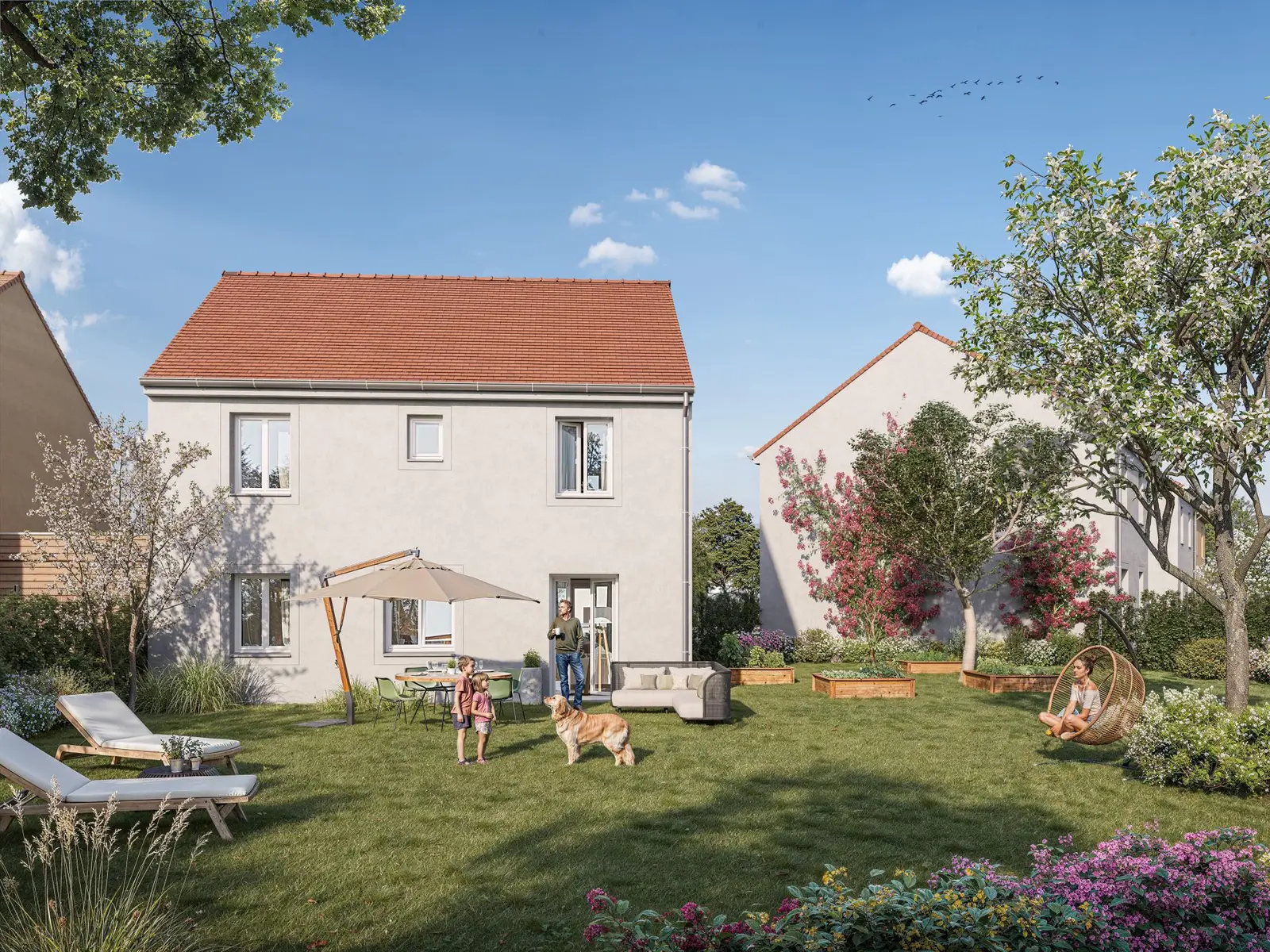 Les Jardins de Longueville, beeld van het programma te LONGUEVILLE