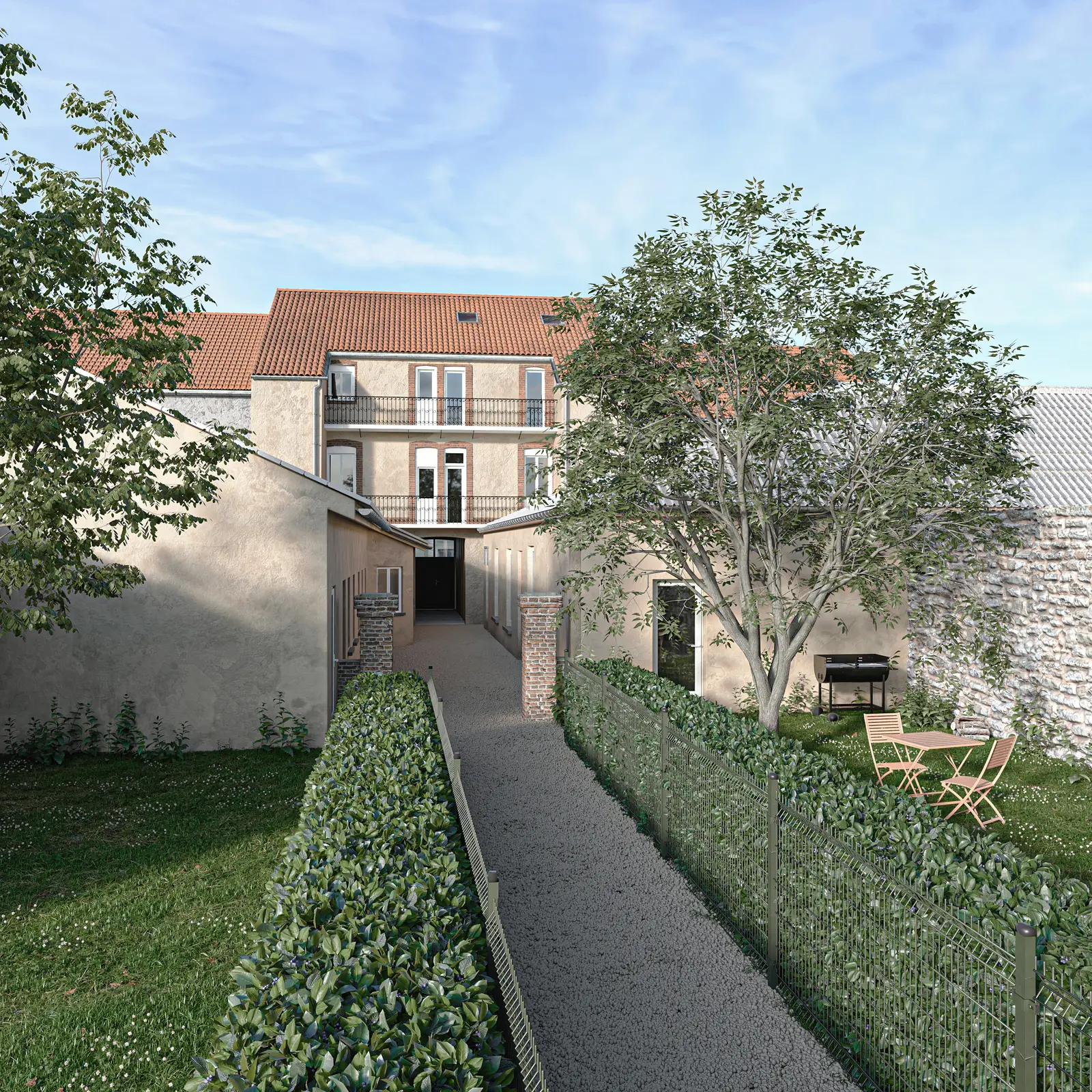 Les Jardins de Victor Hugo à Tarbes — vue du programme neuf