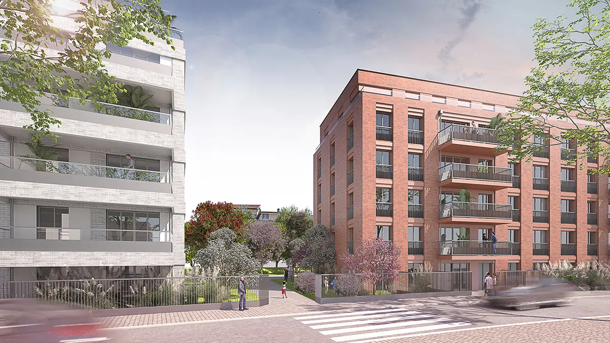 LES JARDINS ROSTAND à Bobigny — vue du programme neuf