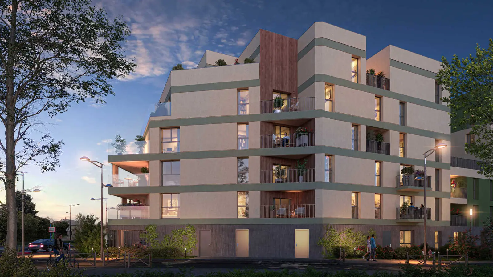 Les Terrasses de Jade à Saint-jean-de-braye — vue du programme neuf