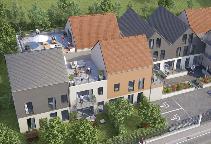 Les Terrasses de Lagny - MS à Lagny-sur-Marne — vue du programme neuf