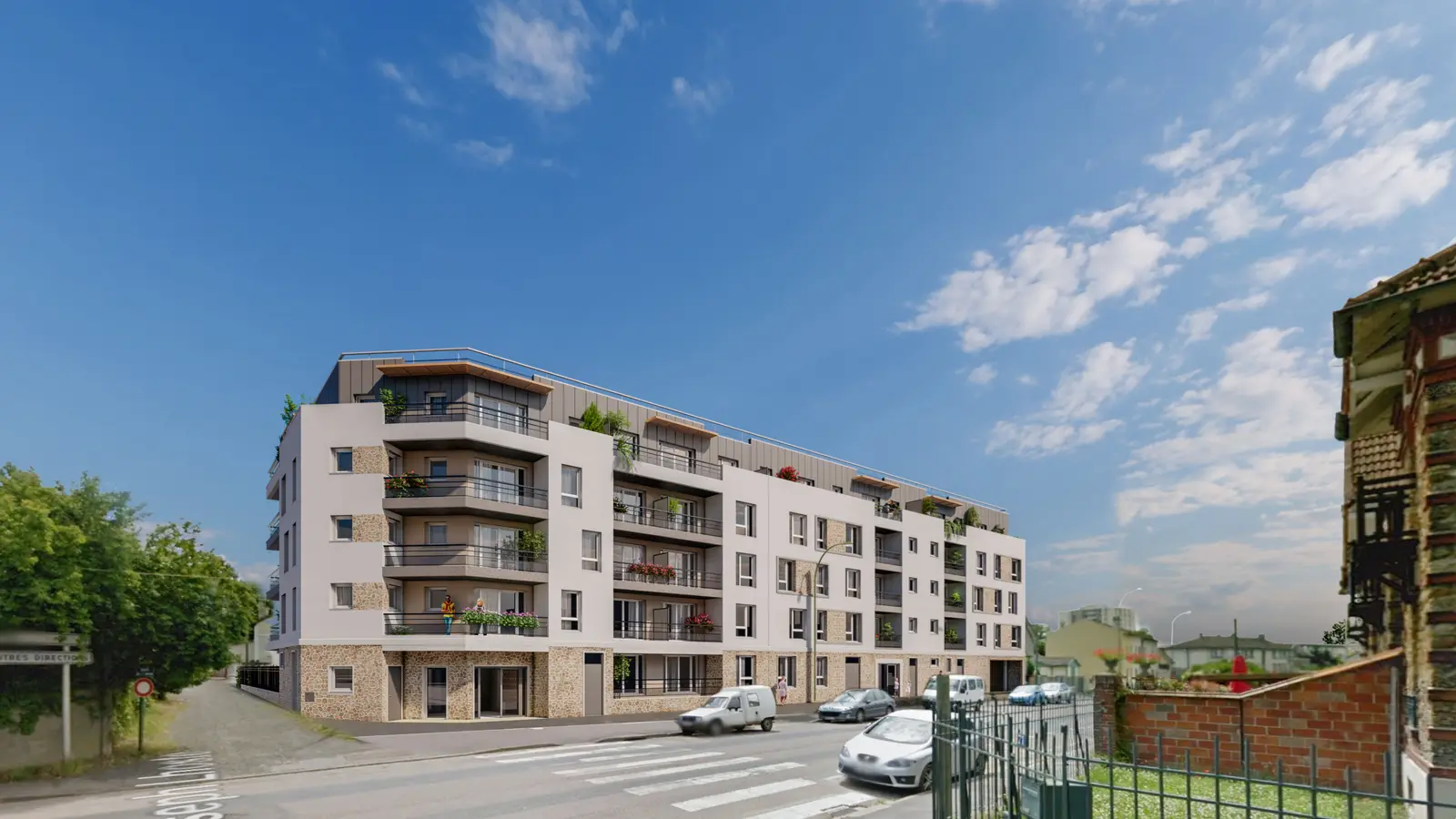 Les Terrasses de Meldis (77) à Meaux — vue du programme neuf
