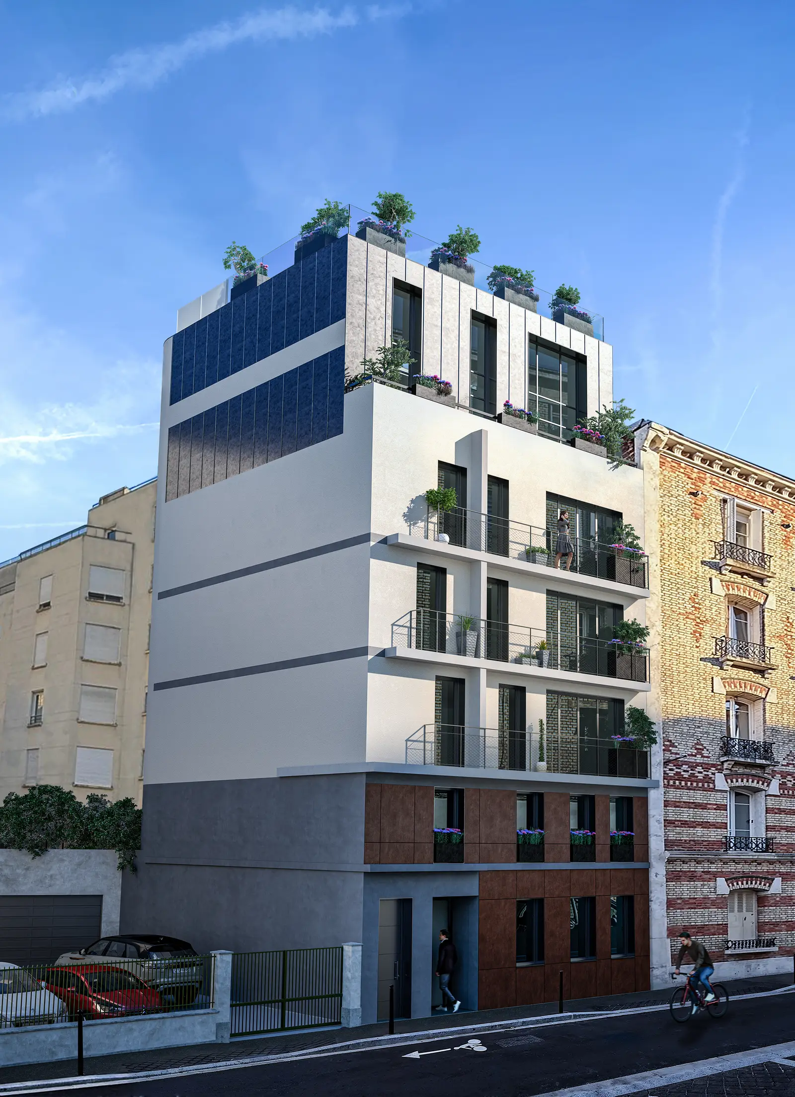 Les Verrieres à Boulogne-Billancourt — vue du programme neuf