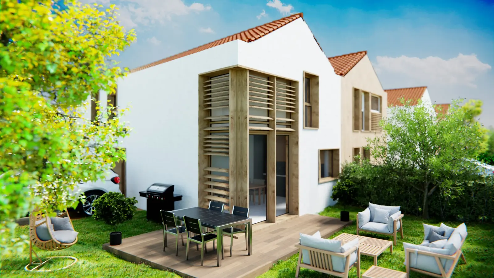 LES VILLAS DU BUISSON à Sannois — vue du programme neuf