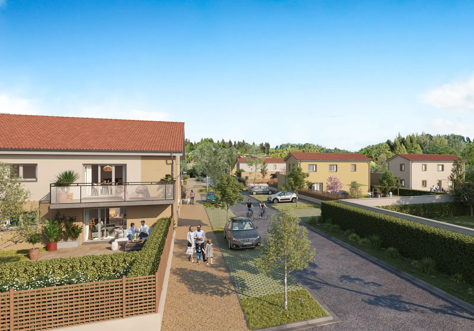 Les Villas Gambetta - Maisons à Genas — vue du programme neuf