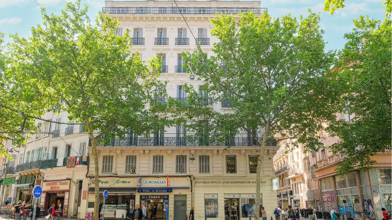 MARSEILLE : La Canebière — vue du programme neuf