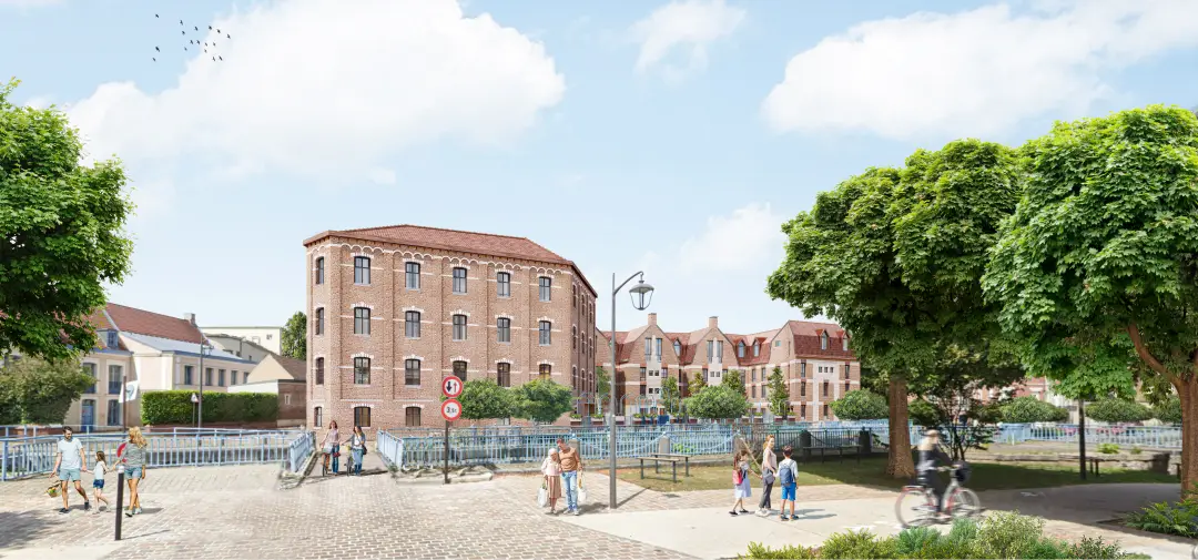 MOULIN DES AUGUSTINS à Douai — vue du programme neuf
