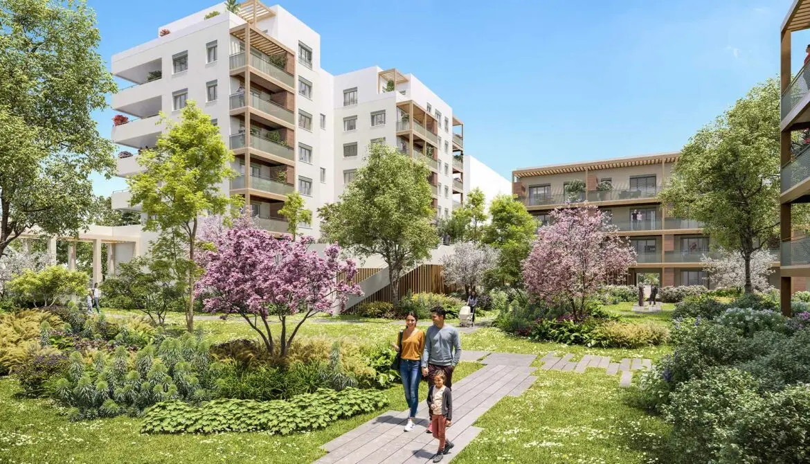 NATURE EN VILLE à Vaulx-en-Velin — vue du programme neuf