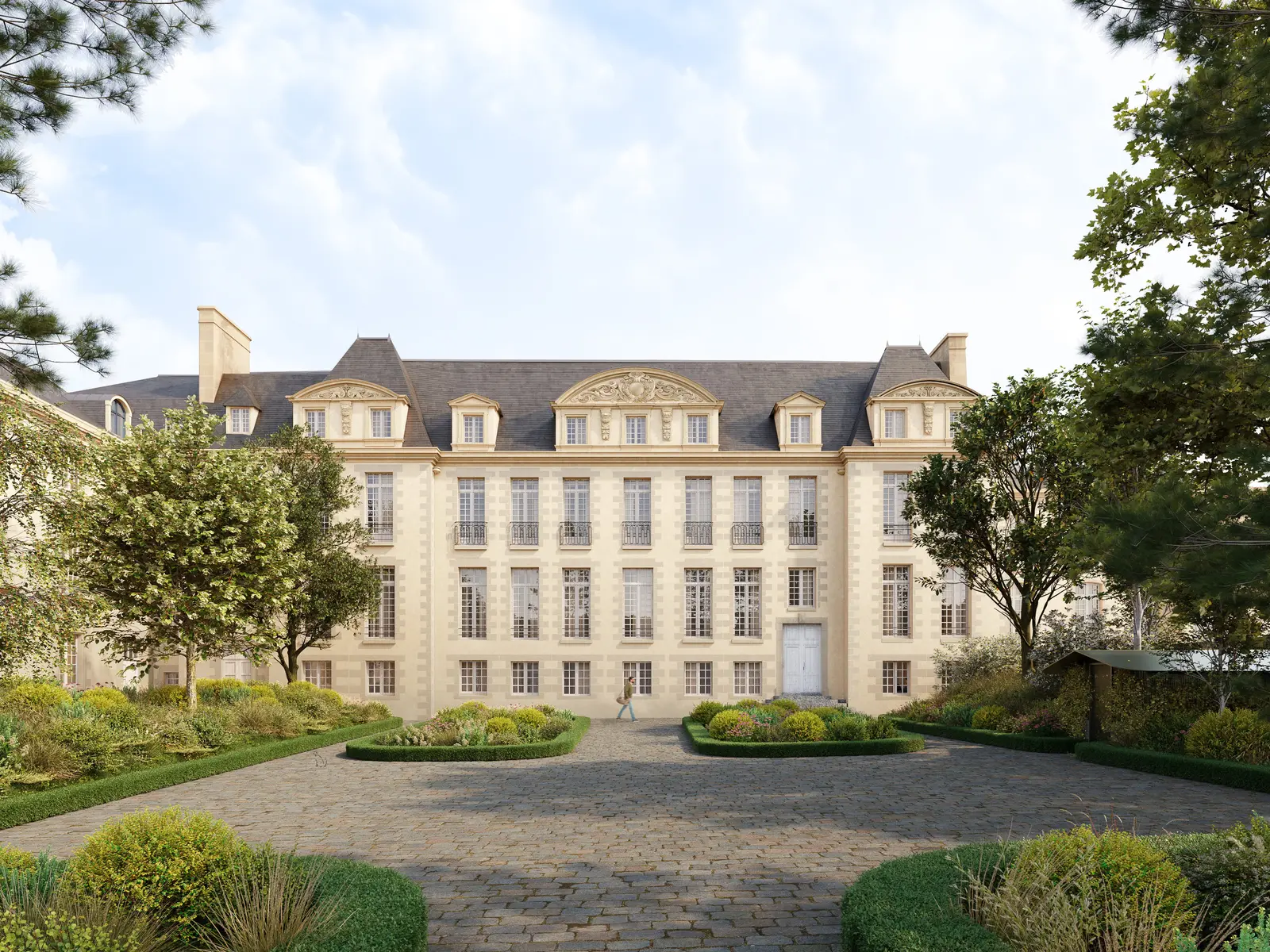 Palais Saint Mélaine, development visual in Rennes