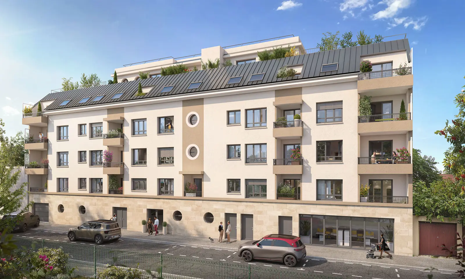 Pavillon Lena, development visual in Aubervilliers