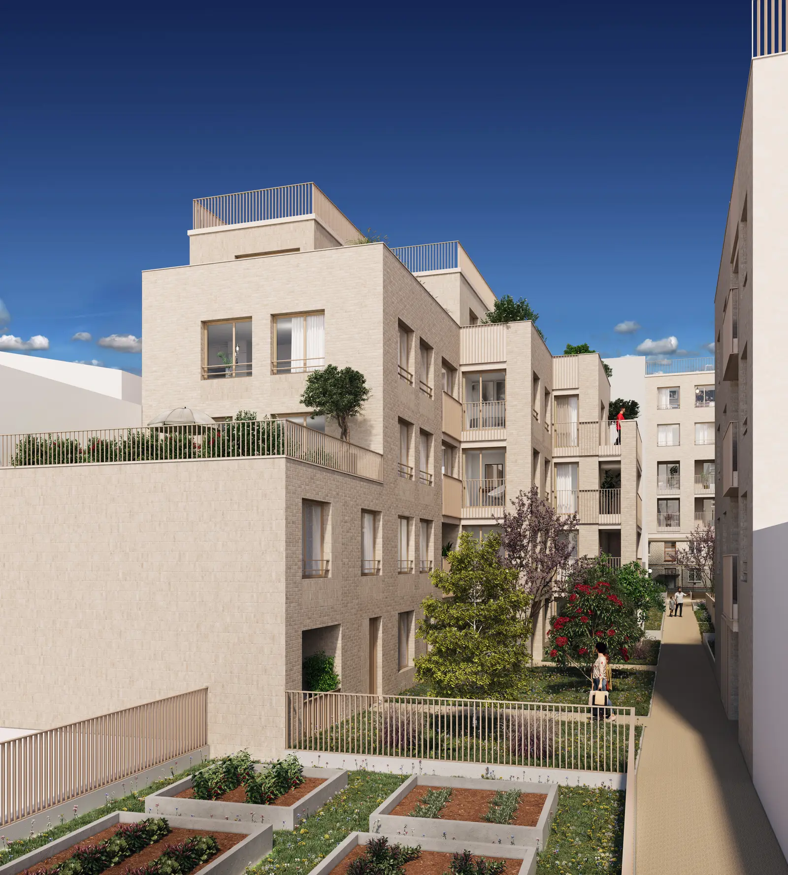 PROMENADE NODIER à Pantin — vue du programme neuf