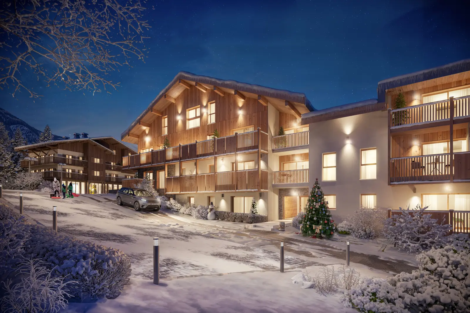 Pure Mont Blanc à Les Houches — vue du programme neuf