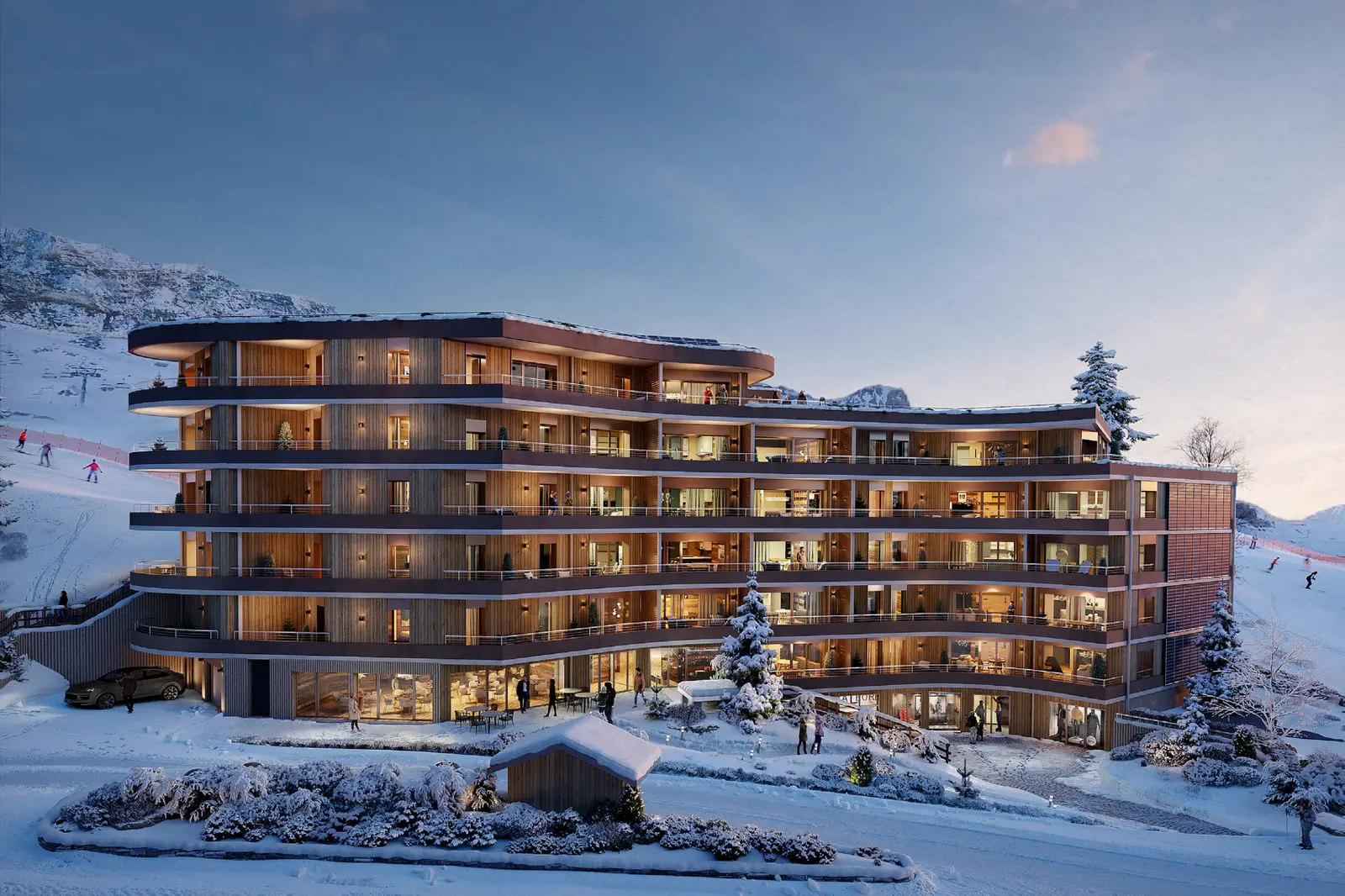 QUÉLÉA à Tignes — vue du programme neuf