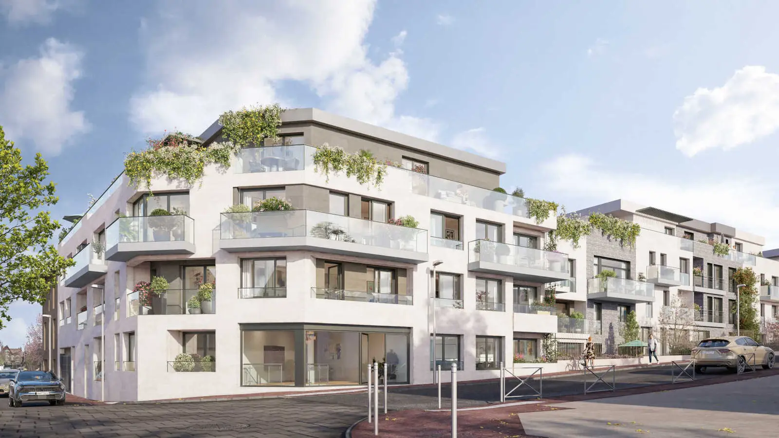 QUIETUDE à ISSY-LES-MOULINEAUX — vue du programme neuf