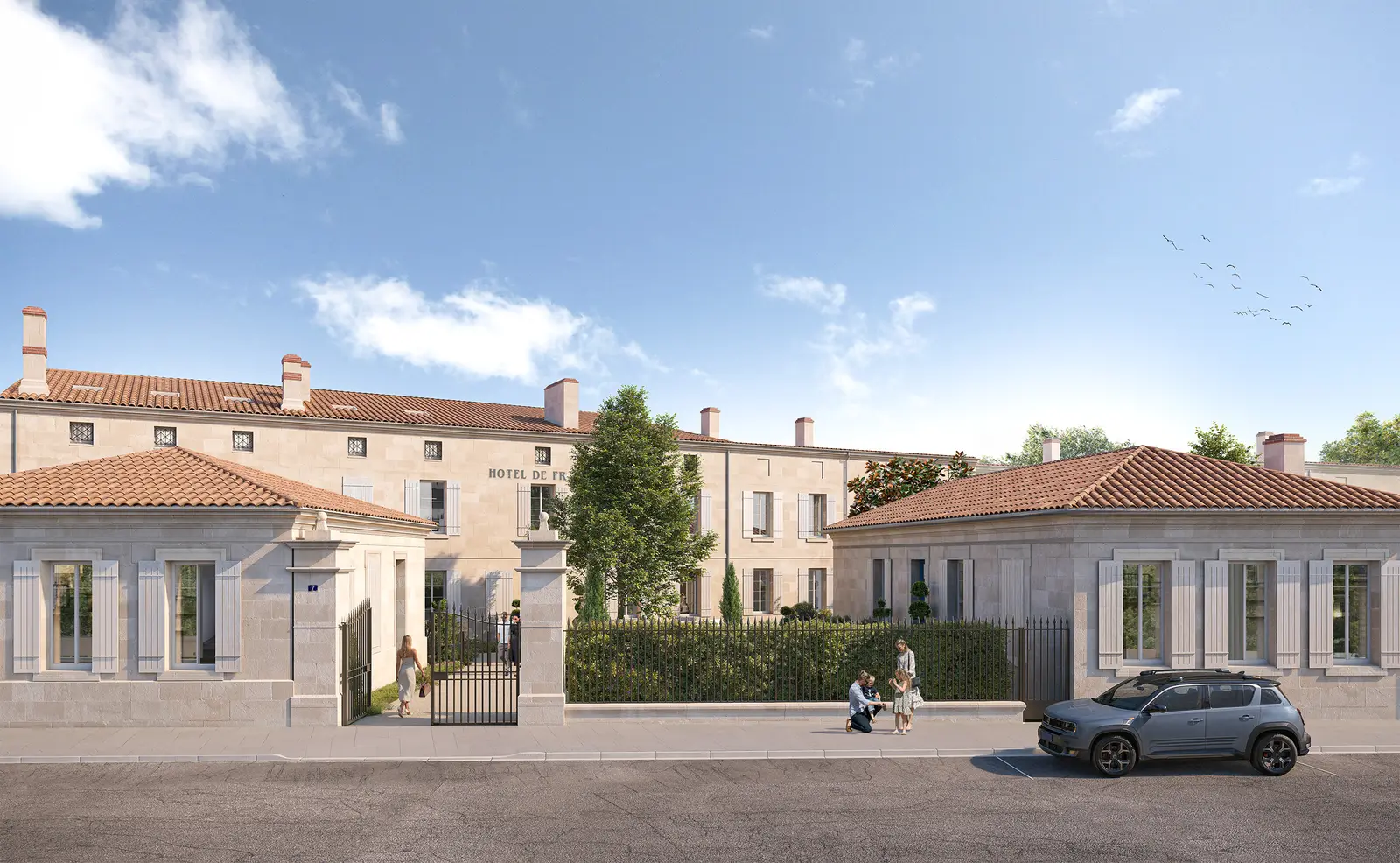 Relais de France, beeld van het programma te LIBOURNE