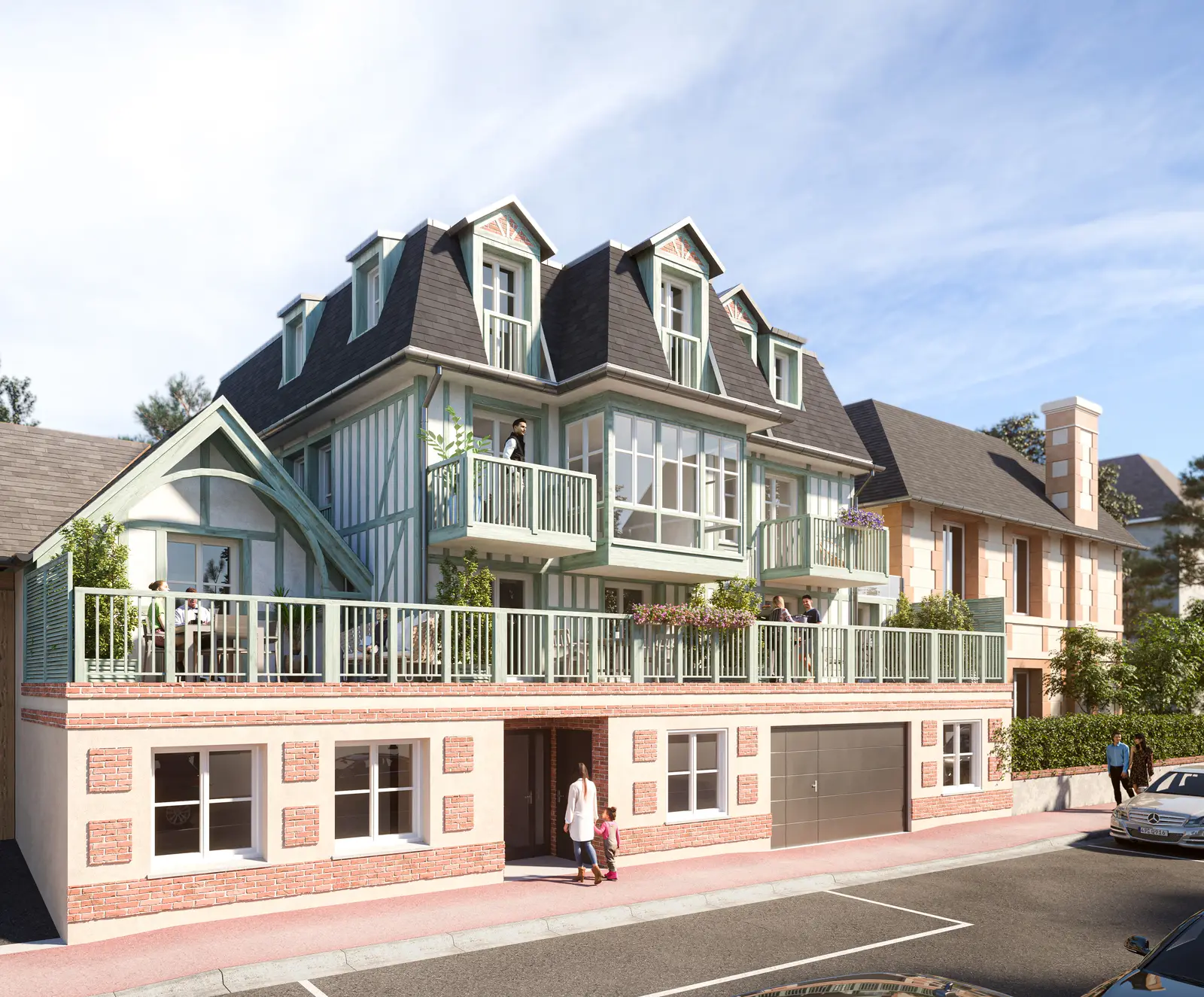 Résidence Eloquence à Deauville — vue du programme neuf