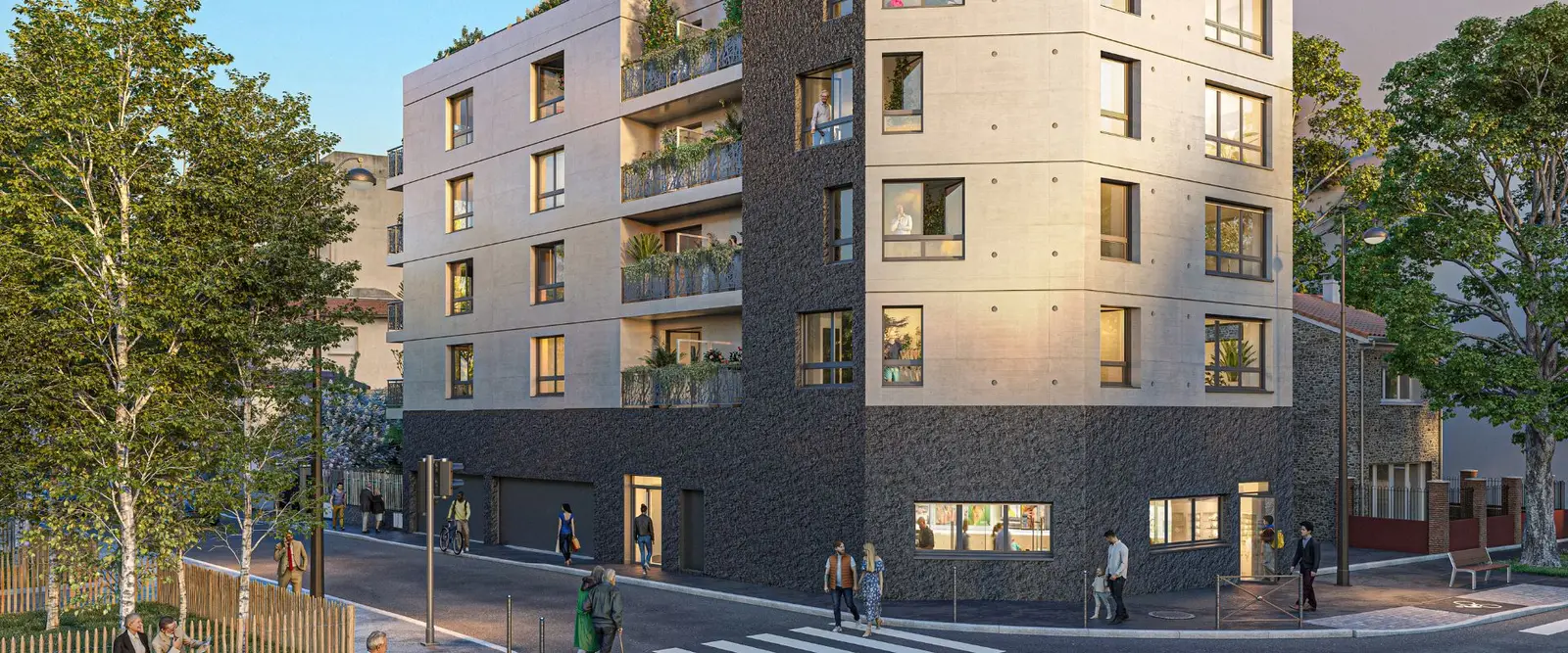 RESIDENCE LE 108 à Aubervilliers — vue du programme neuf