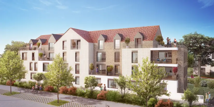 RESIDENCE NATUR'L - BATIMENTS C et C' à La Queue-en-Brie — vue du programme neuf