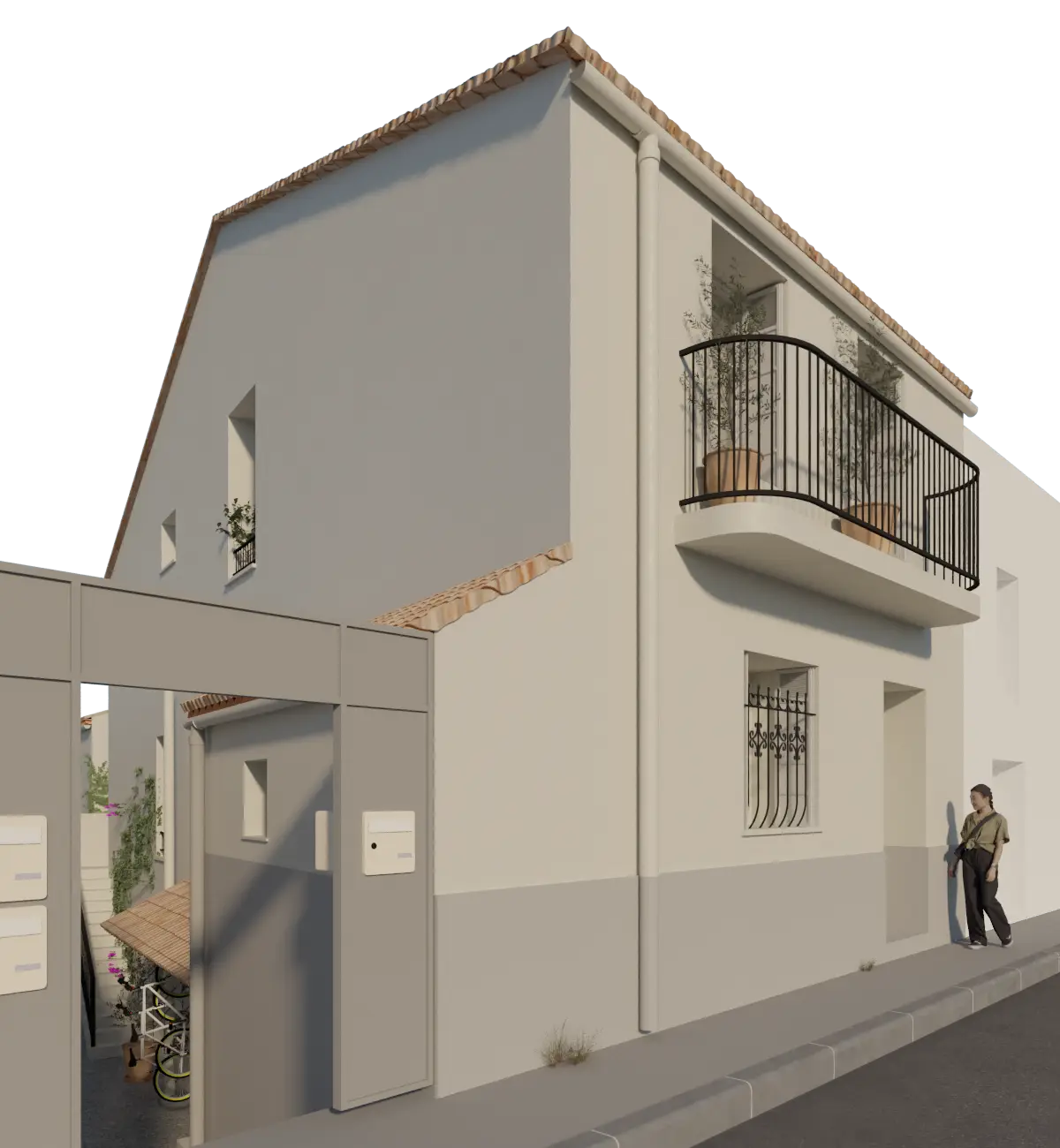 RUE DE VILLEFRANCHE à Sète — vue du programme neuf