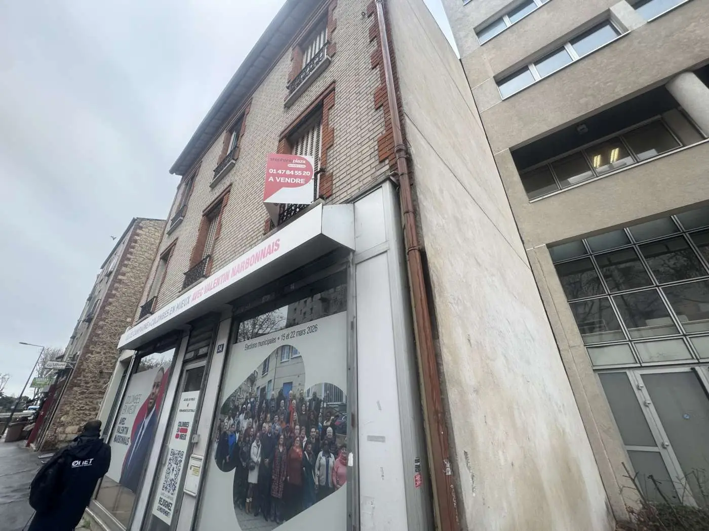 rue Gabriel Péri à Colombes — vue du programme neuf