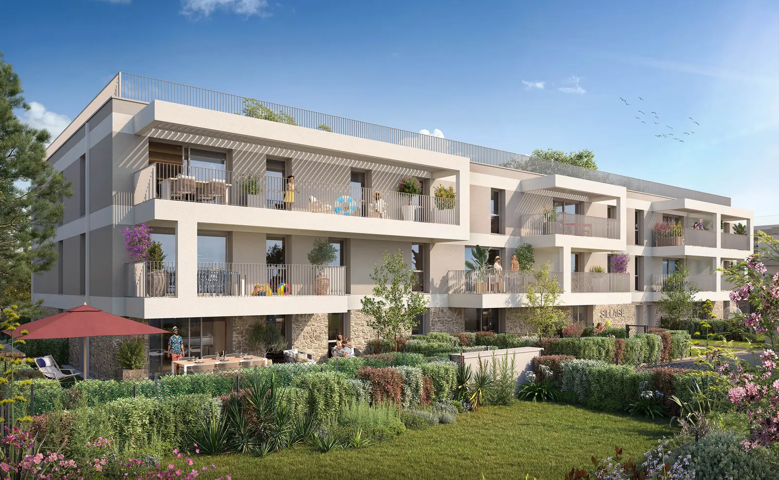 Sillage, development visual in Larmor-Plage