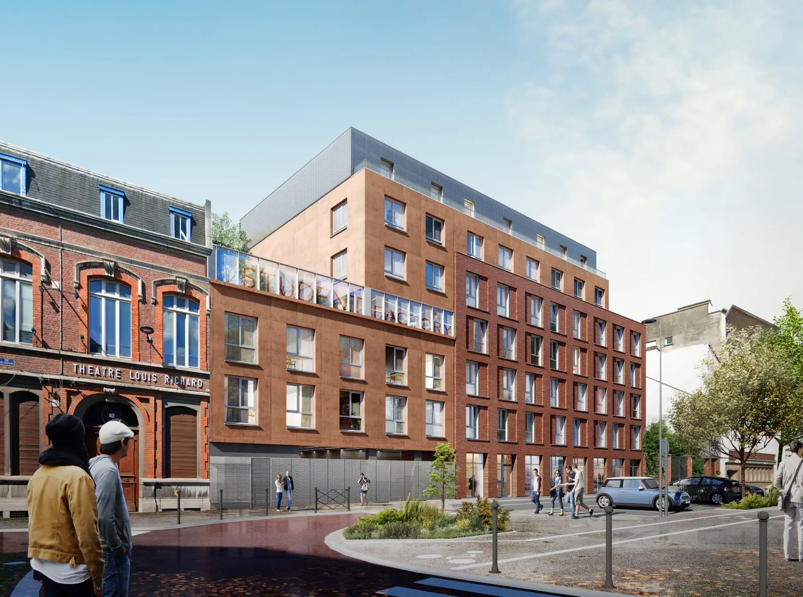 Student Factory Roubaix Mairie — vue du programme neuf