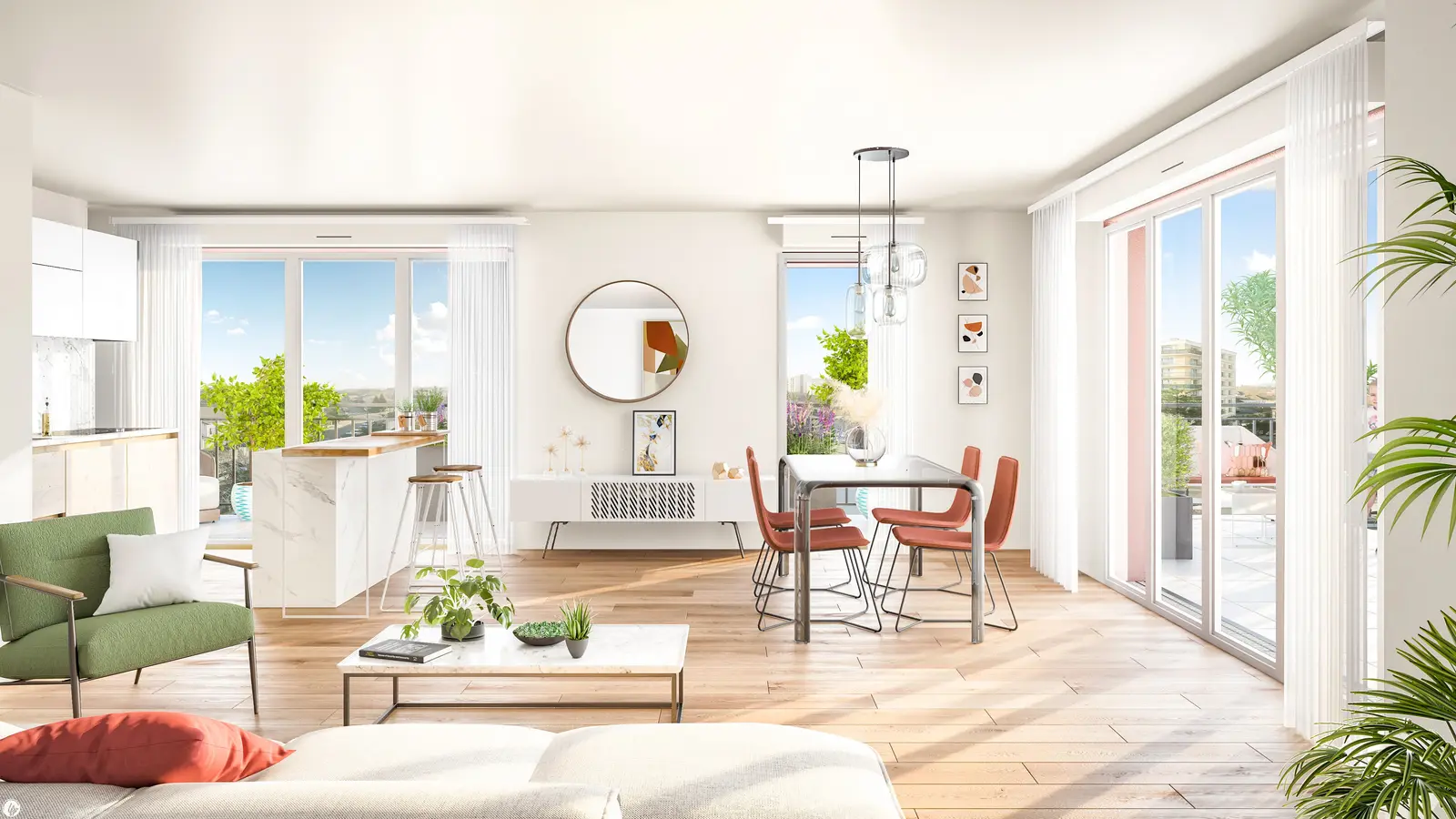 TERRASSES DE STRASBOURG à Nogent-sur-Marne — vue du programme neuf
