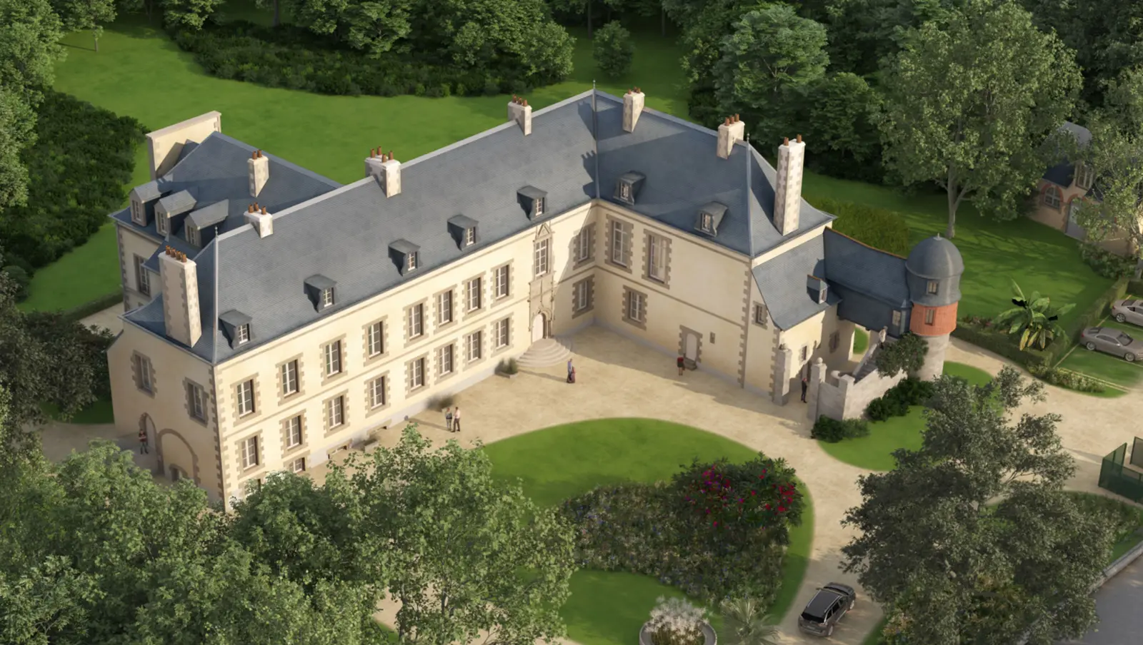 Un Château en Bretagne - GUINGAMP — vue du programme neuf