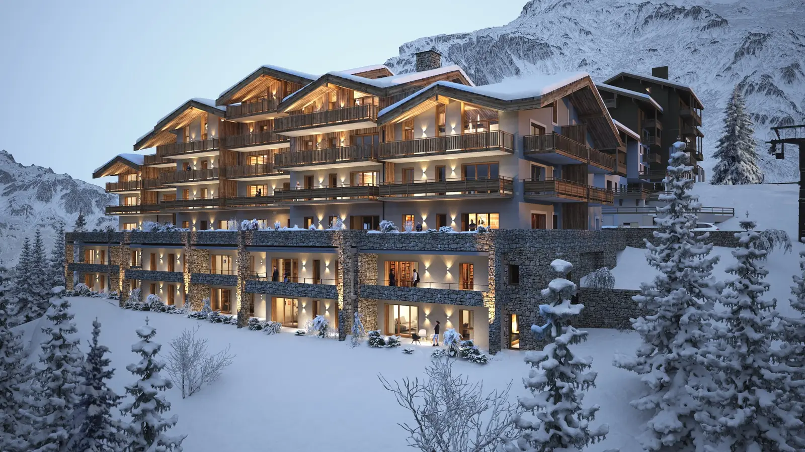 VALMOREL - Eclat de Lune à Les Avanchers-Valmorel — vue du programme neuf