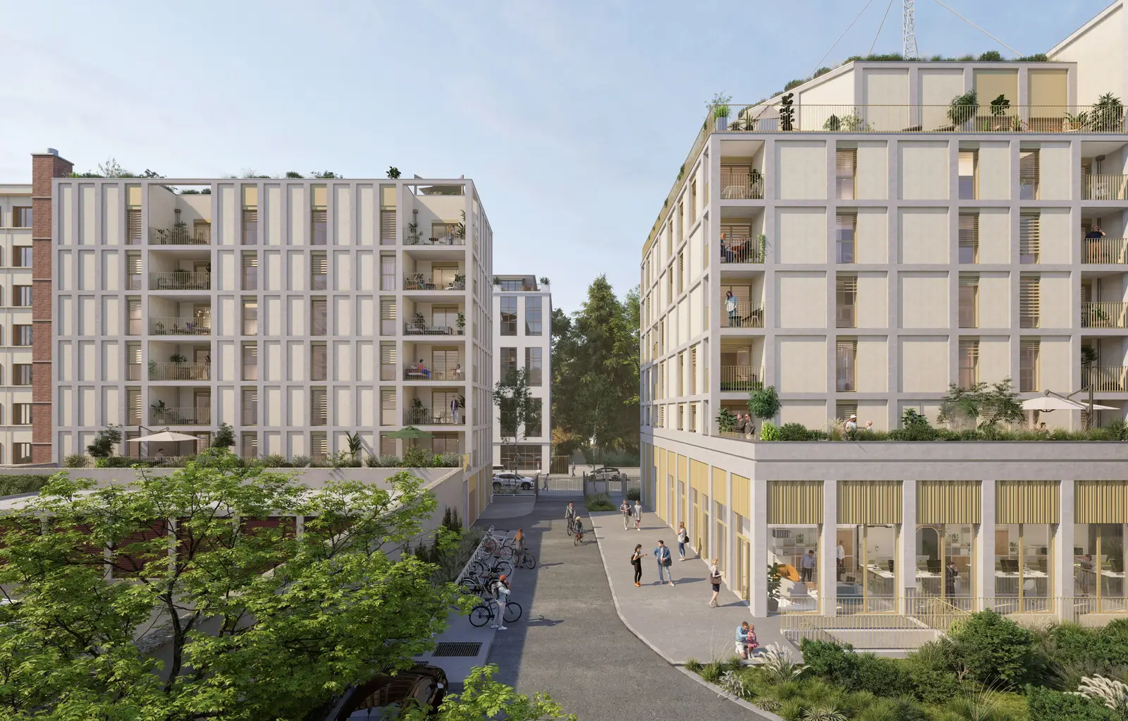 Via Croix Rousse, beeld van het programma te Lyon