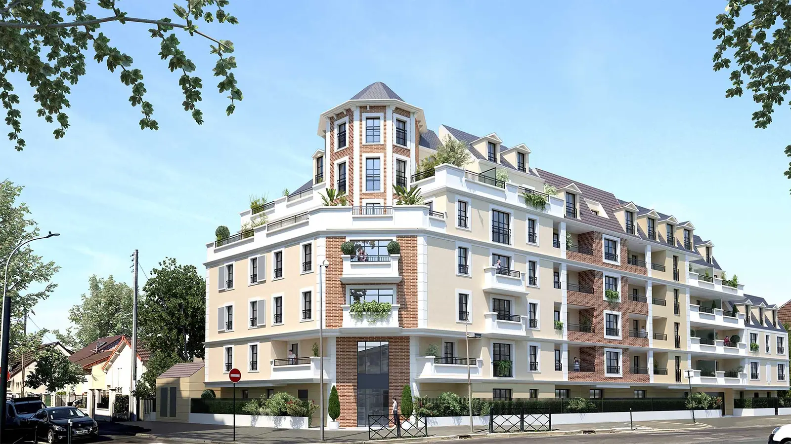 Villa Auber à Le Blanc-Mesnil — vue du programme neuf