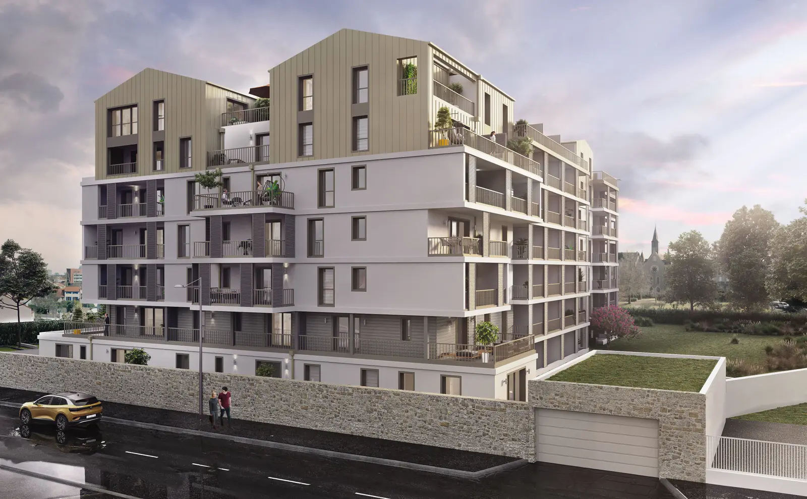 Villa Bon Pasteur à Cholet — vue du programme neuf