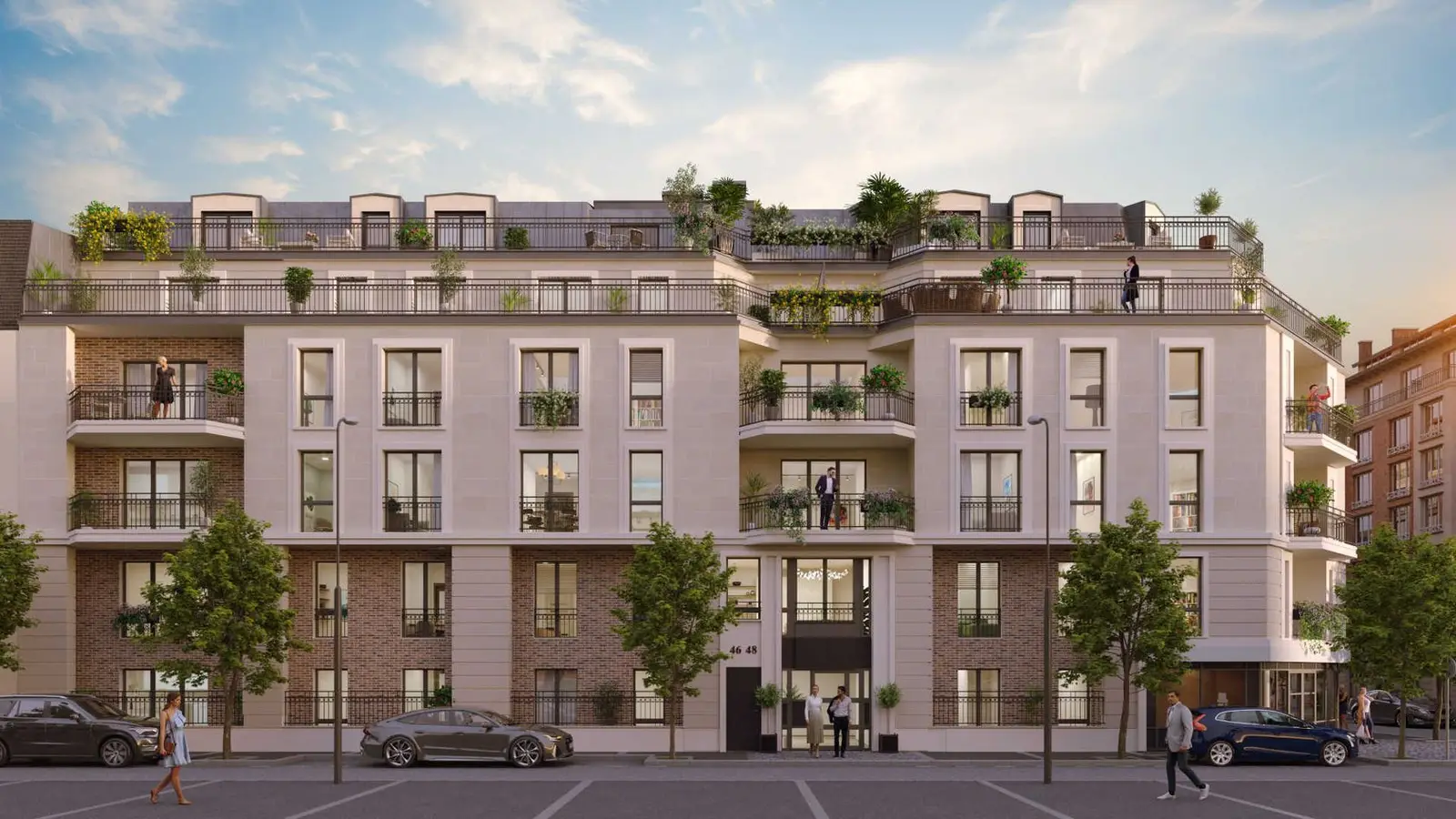 VILLA CASSINA à Garenne-colombes — vue du programme neuf