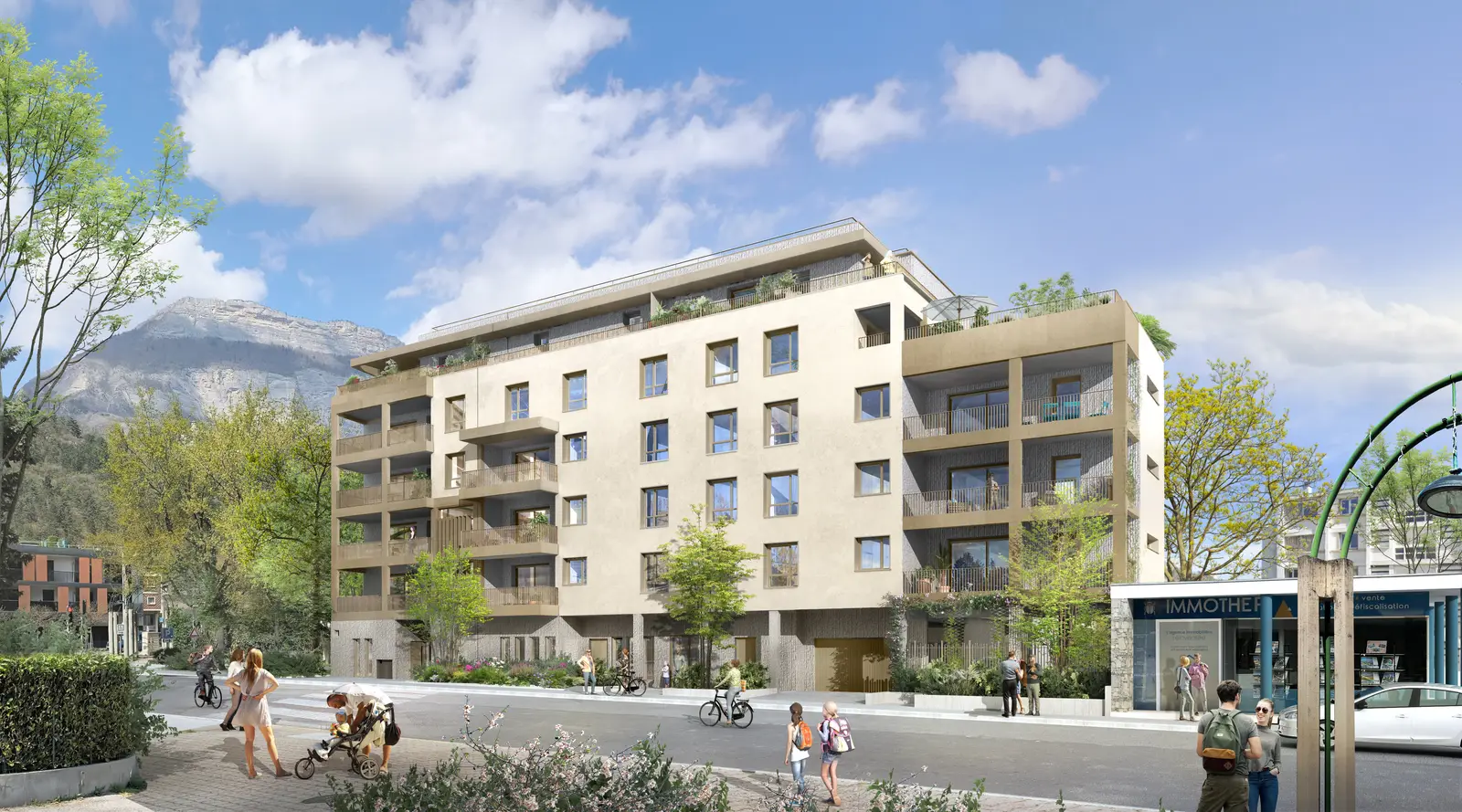 Villa des Sources à Meylan — vue du programme neuf