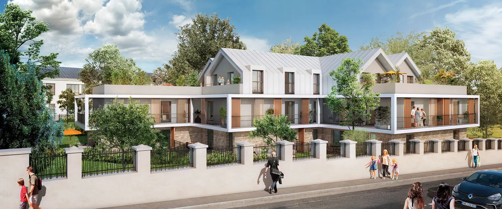 VILLA PASTRÉ à Évry-Courcouronnes — vue du programme neuf