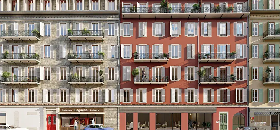 VILLA VERANI à Nice — vue du programme neuf