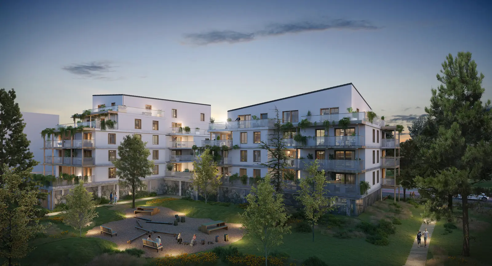 Wood Garden, development visual in Angers