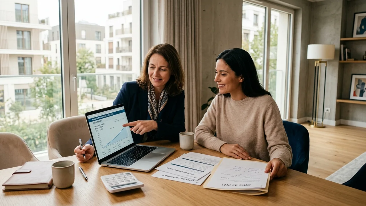 Un couple finalise son plan de financement immobilier avec JL HOME